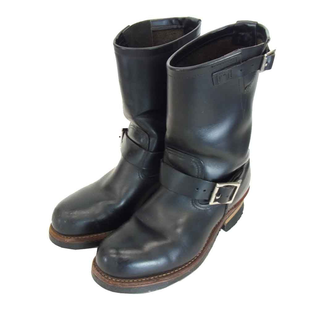 RED WING レッドウィング 2268 ENGINEER STEEL TOE エンジニア ブーツ  ブラック系 US 7【中古】