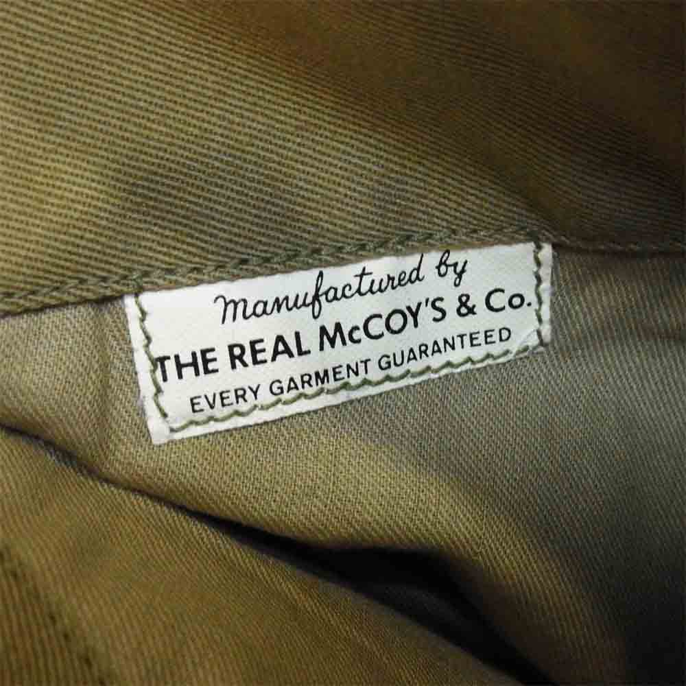The REAL McCOY'S ザリアルマッコイズ w669-qm-16393 タンカースジャケット カーキ系 S【美品】【中古】