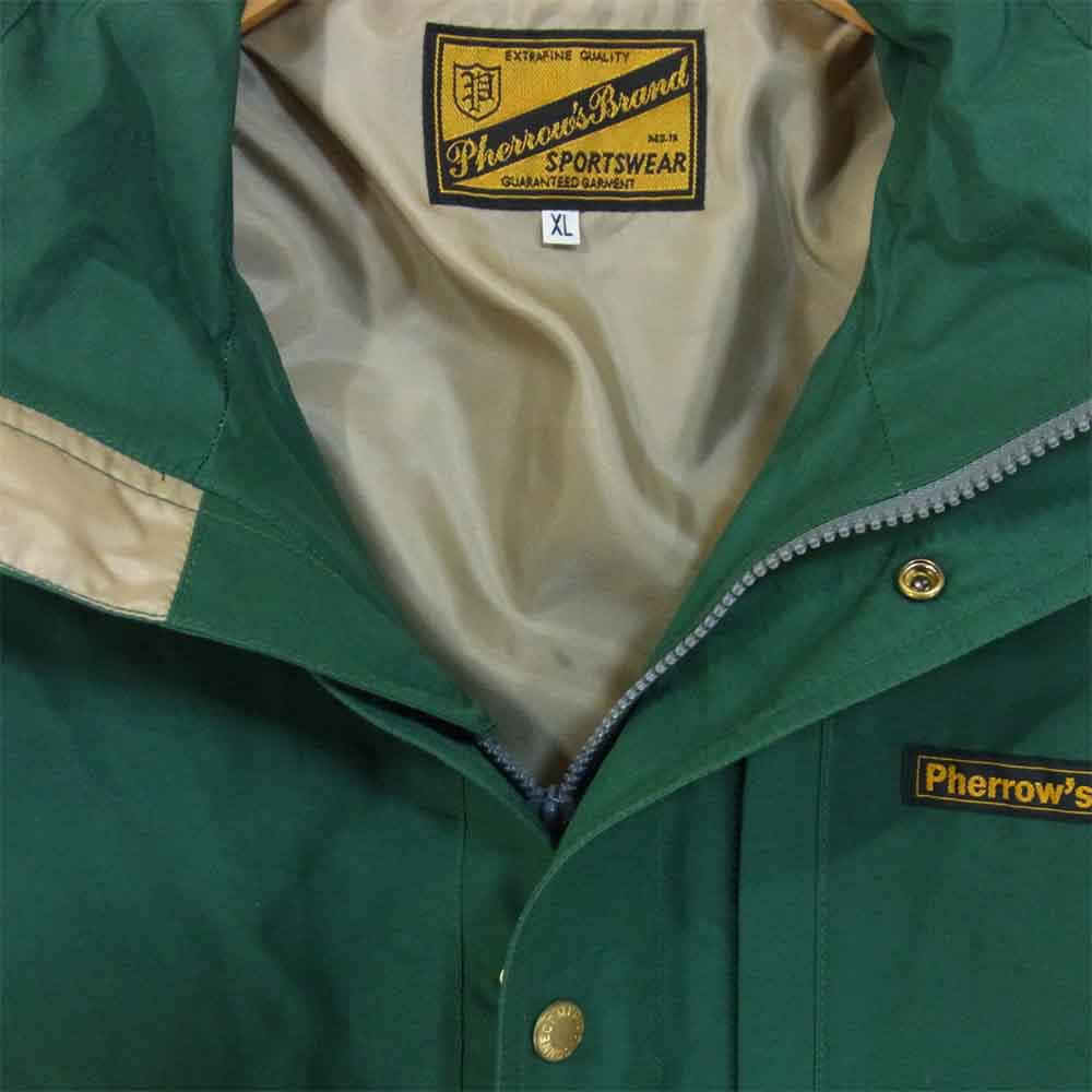 Pherrow's フェローズ マウンテン パーカー グリーン系 XL【中古】