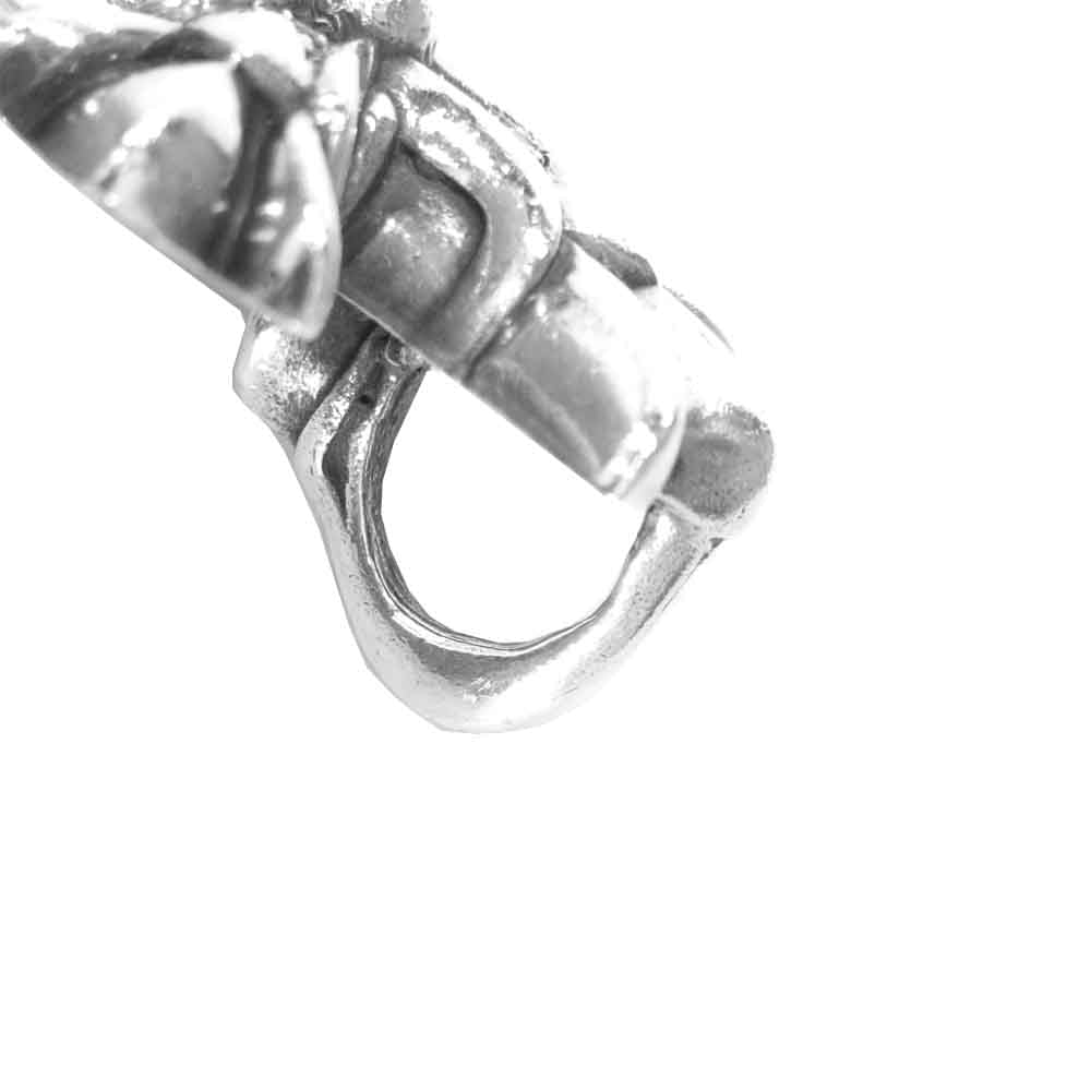 CHROME HEARTS クロムハーツ（原本無） ダブル CH クロス パヴェ ダイヤ ペンダント ネックレス トップ シルバー系【中古】