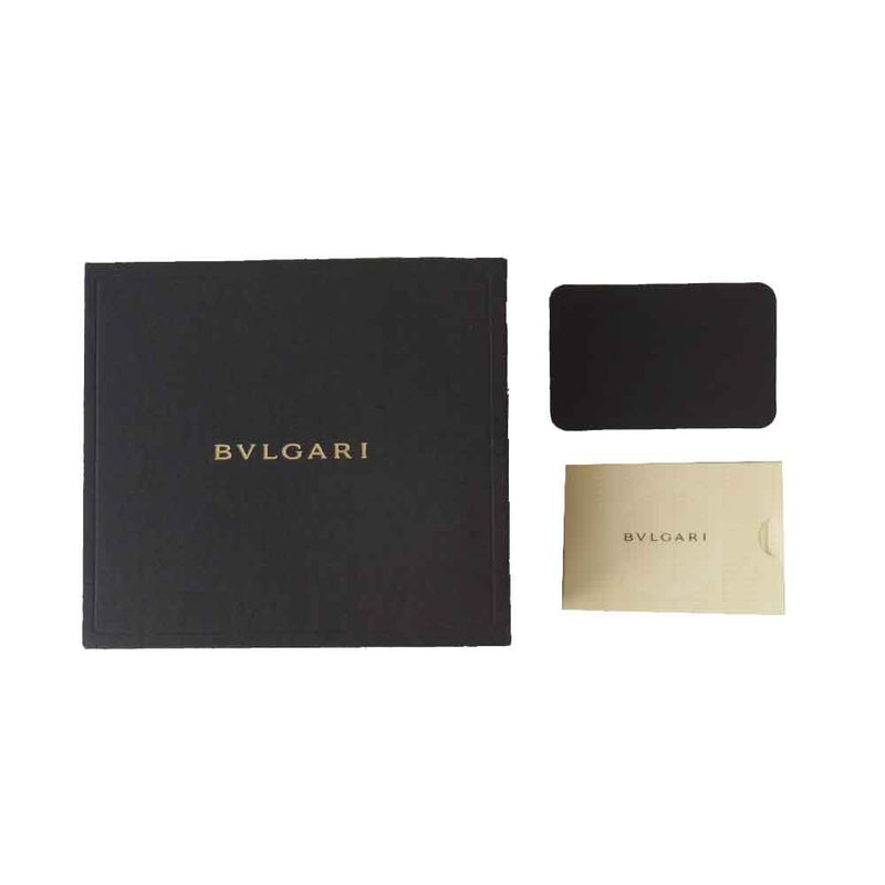 BVLGARI ブルガリ 30410 Womans wallet 2 folds with ID window and with clip レザーウォレット ブラック系【中古】