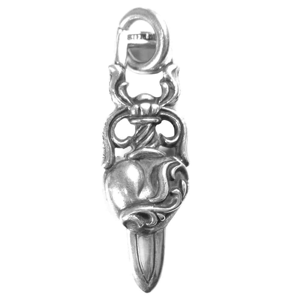 CHROME HEARTS クロムハーツ（原本有） DAGGER HEART ダガーハートペンダント シルバー系【中古】