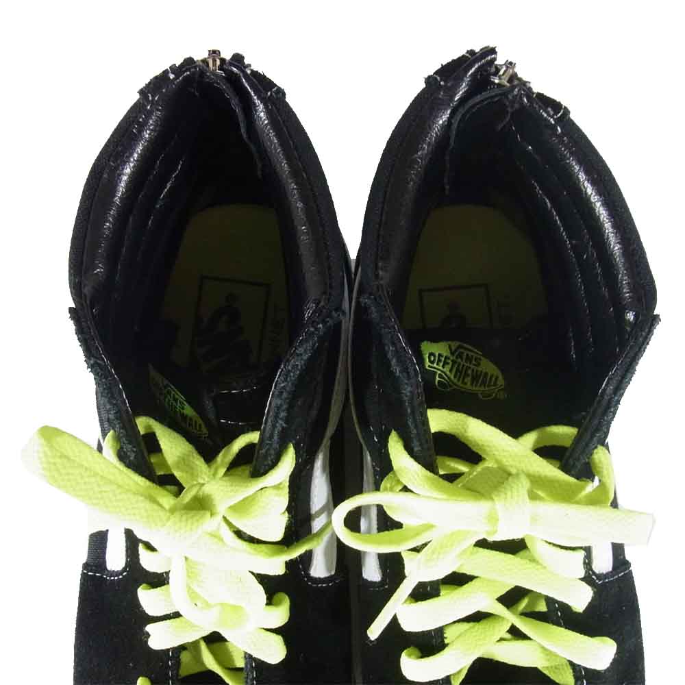 VANS バンズ 19ss V38CF　 × SOPHNET ソフネット SK8-HI スケートハイ バックジップ スケハイ スニーカー ブラック系 US7H【中古】