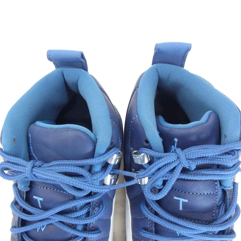 NIKE ナイキ 130690-404 AIR JORDAN 12 エアジョーダン 12 RETRO レトロ STONE BLUE ストーンブルー スニーカー ブルー系 ホワイト系【新古品】【未使用】【中古】