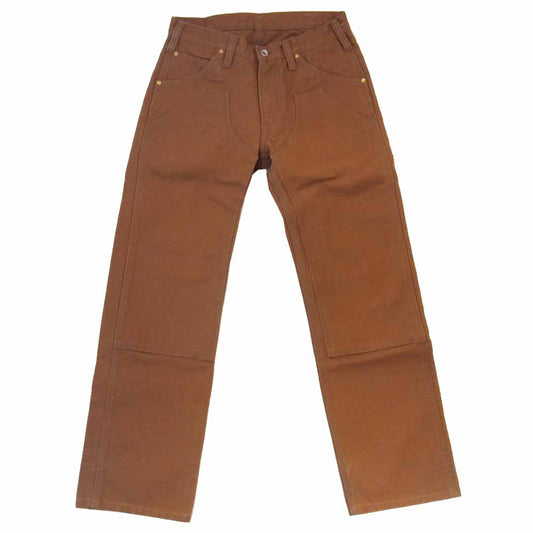 IRON HEART アイアンハート ダブルニー ロガー パンツ ヘビーダック ワークパンツ ブラウン系 31【中古】