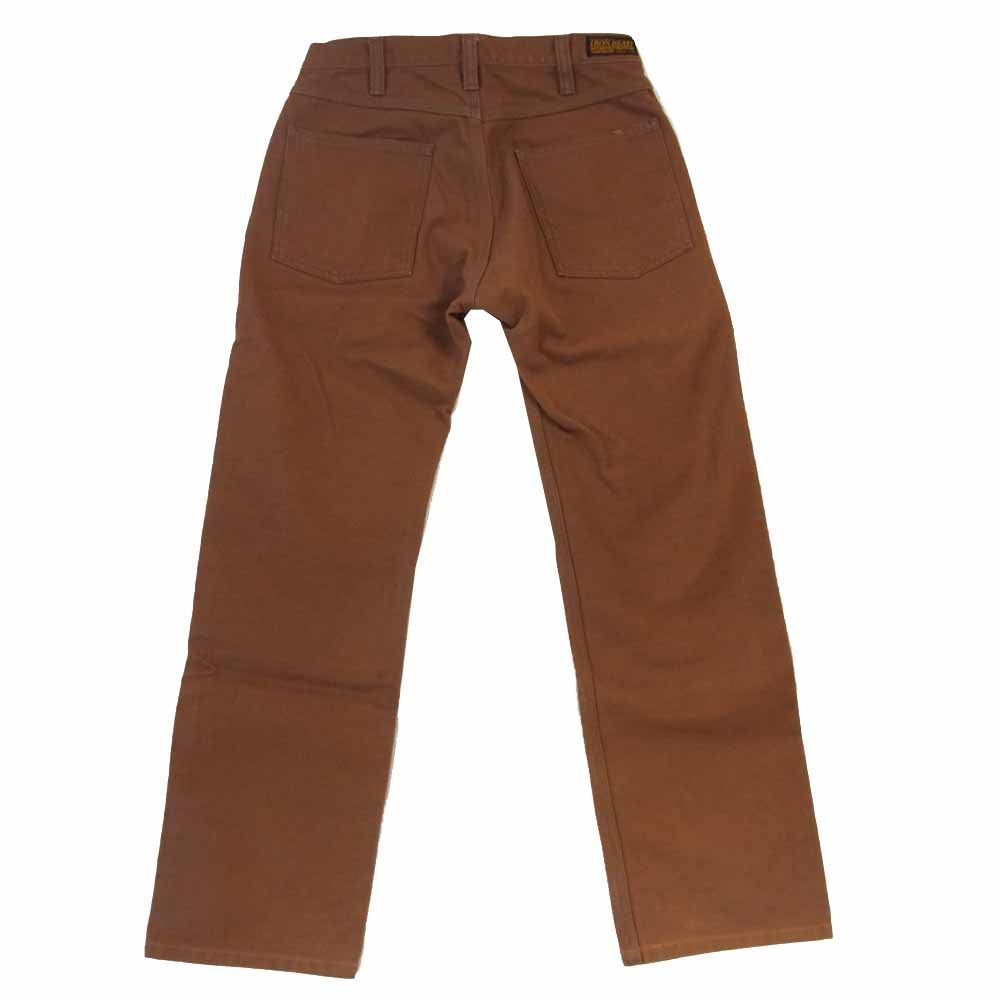 IRON HEART アイアンハート ダブルニー ロガー パンツ ヘビーダック ワークパンツ ブラウン系 31【中古】