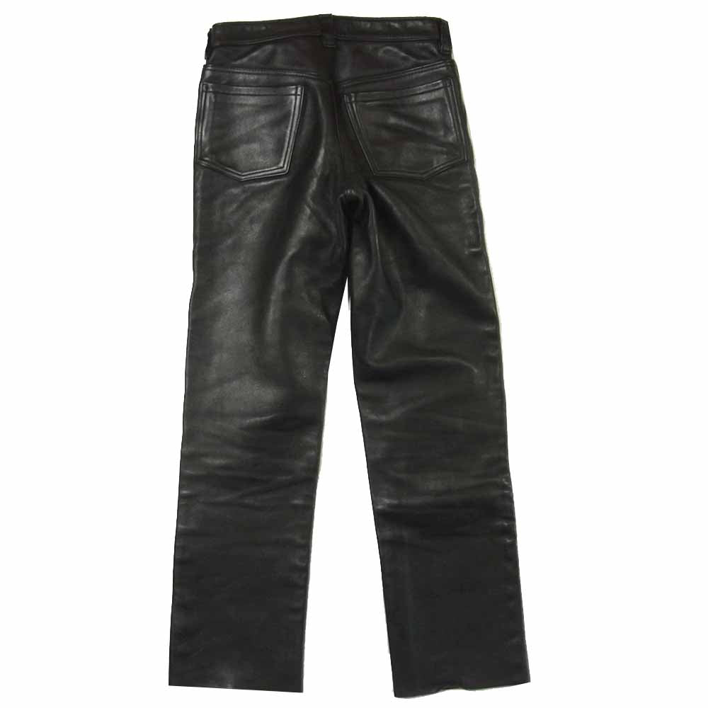 VANSON 牛革 レザーパンツ TALONジップ USA製 ブラック 29 VANSON バンソン TALON ジップ レザー パンツ アメリカ製 ブラック系