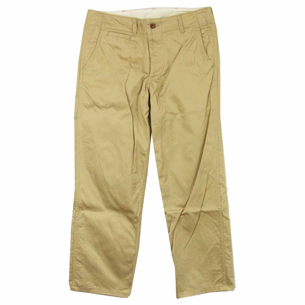 THE FEW ザフュー ミリタリー チノパンツ コットン 日本製 ベージュ系 31【中古】