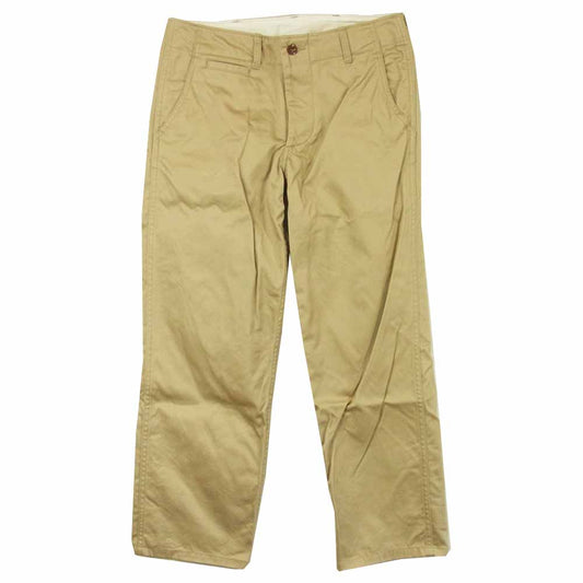 THE FEW ザフュー ミリタリー チノパンツ コットン 日本製 ベージュ系 31【中古】