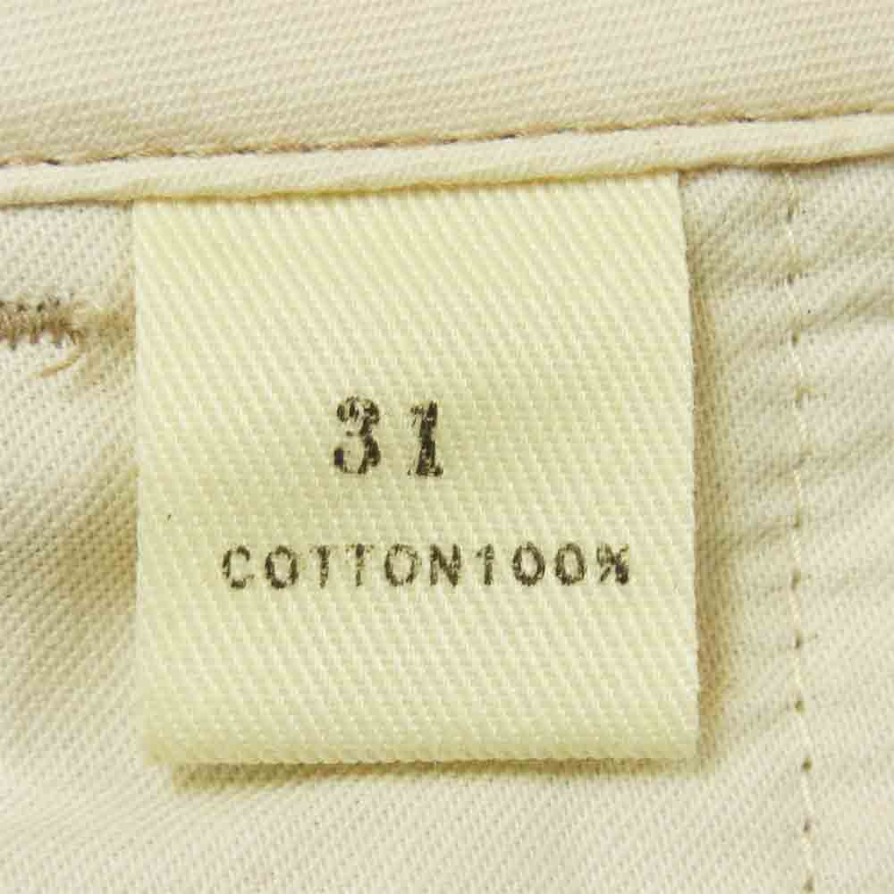 THE FEW ザフュー ミリタリー チノパンツ コットン 日本製 ベージュ系 31【中古】