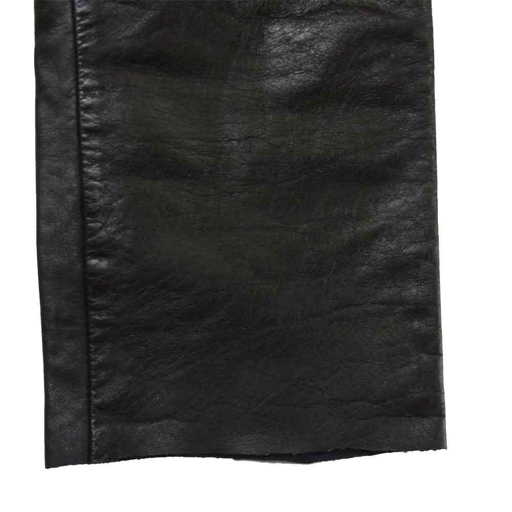schott ショット IDEAL ジップ レザー パンツ アメリカ製 ブラック系 30【中古】