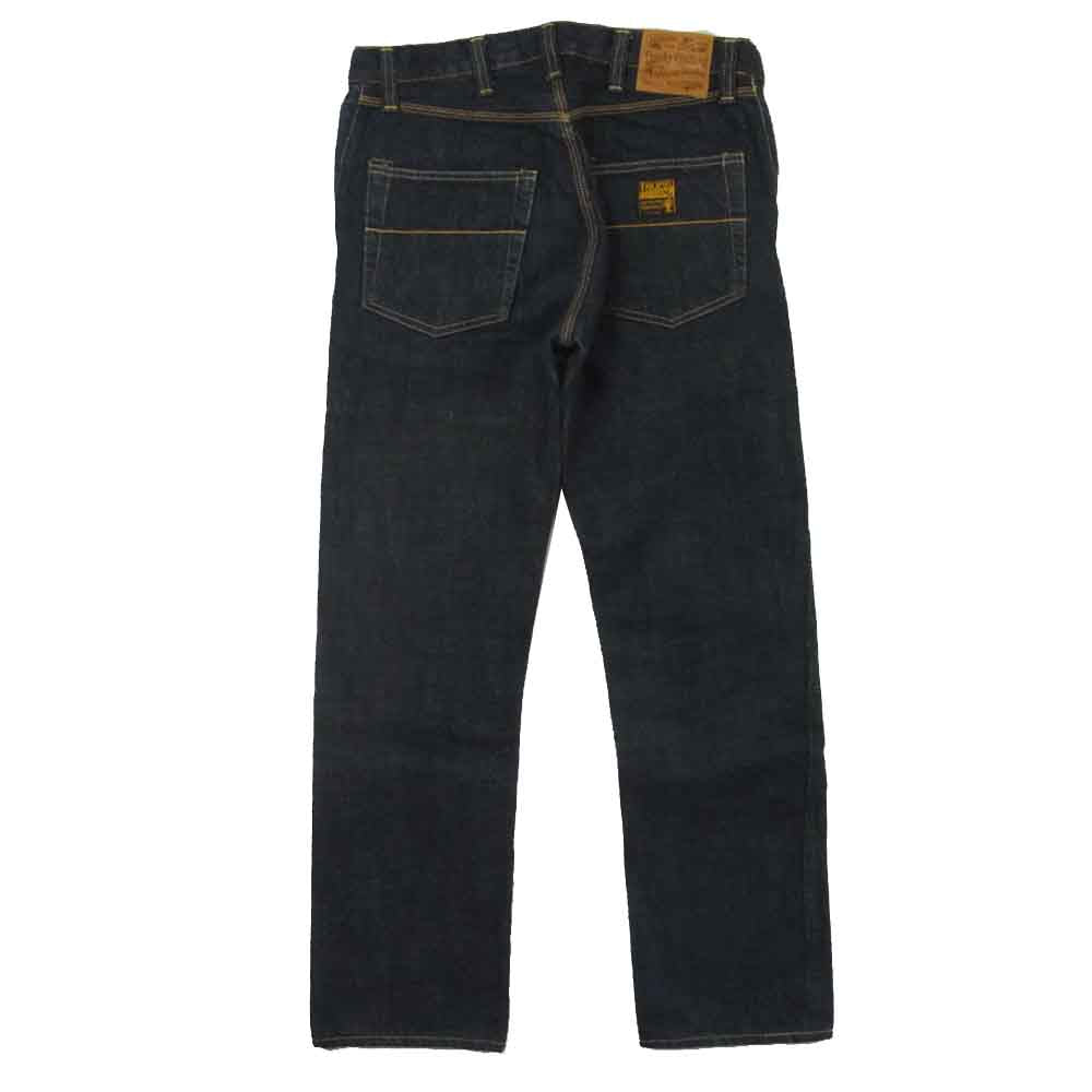 トロフィークロージング W KNEE DIRT DENIM ダブルニー デニム パンツ インディゴブルー系 28【中古】