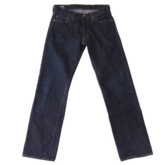 MOMOTARO JEANS 桃太郎ジーンズ 0205SP 出陣 スリムストレート ボタンフライ デニムパンツ インディゴブルー系 31【中古】