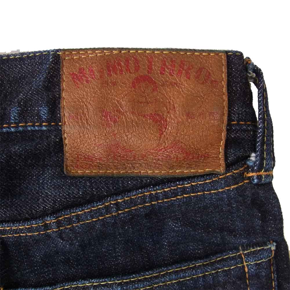 MOMOTARO JEANS 桃太郎ジーンズ 0205SP 出陣 スリムストレート ボタンフライ デニムパンツ インディゴブルー系 31【中古】