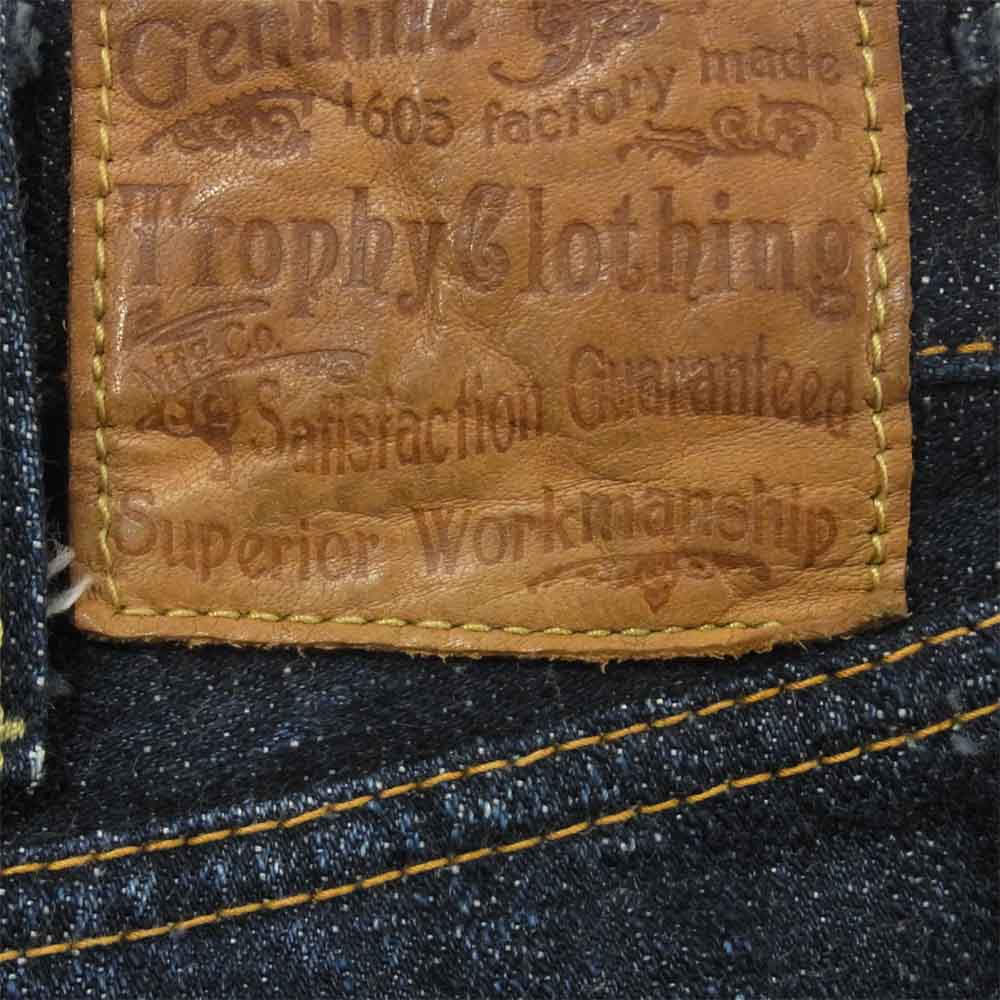 トロフィークロージング W KNEE DIRT DENIM ダブルニー デニム パンツ インディゴブルー系 30【中古】