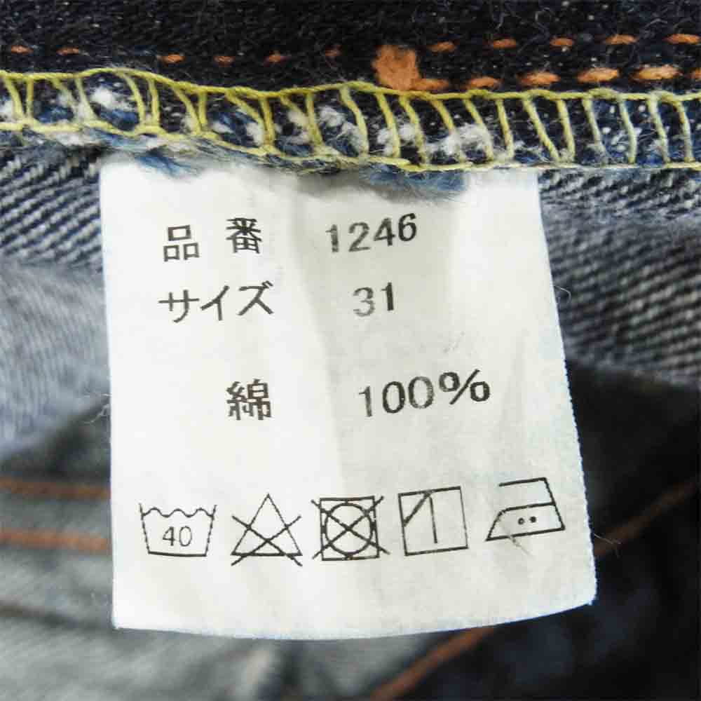 FULLCOUNT フルカウント 1246 デニム ブッシュ パンツ コットン 日本製 インディゴブルー系 31【中古】
