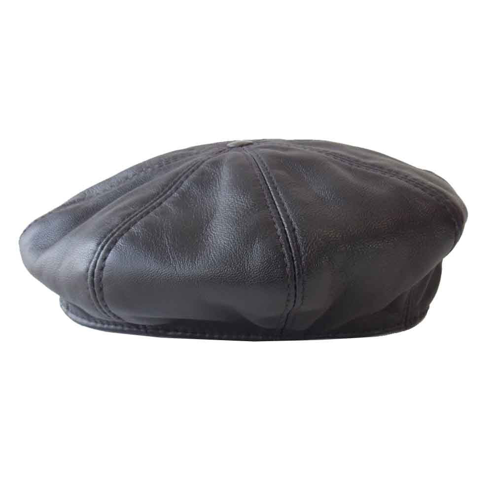 LANGLITZ LEATHERS ラングリッツレザーズ レザー ベレー ハット 帽子 ブラック系 M【中古】