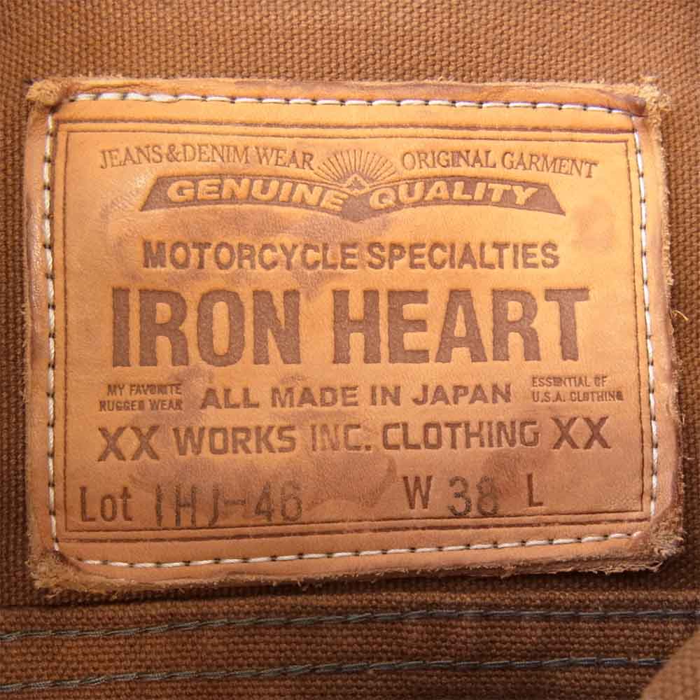 IRON HEART アイアンハート IHJ-46  17oz ヘビー ダック トラッカー ジャケット ブラウン系 38【中古】