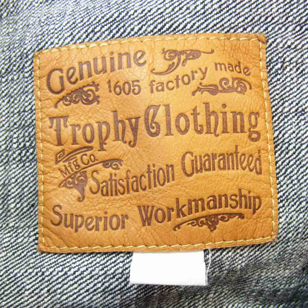 トロフィークロージング DIRT DENIM JACKET ダート デニム ジャケット インディゴブルー系 36【美品】【中古】