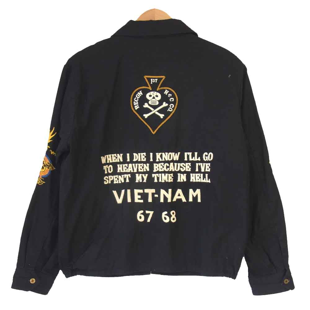 TAILOR TOYO テイラー東洋 TT14343 コットン ベトナムジャケット ベトジャン ブラック系 M【中古】