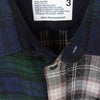 WHITE MOUNTAINEERING ホワイトマウンテニアリング 20AW WM2073115 CONTRASTED BIG CHECK SHIRT コントラステッド ビッグ チェックシャツ ネイビー系 3【美品】【中古】