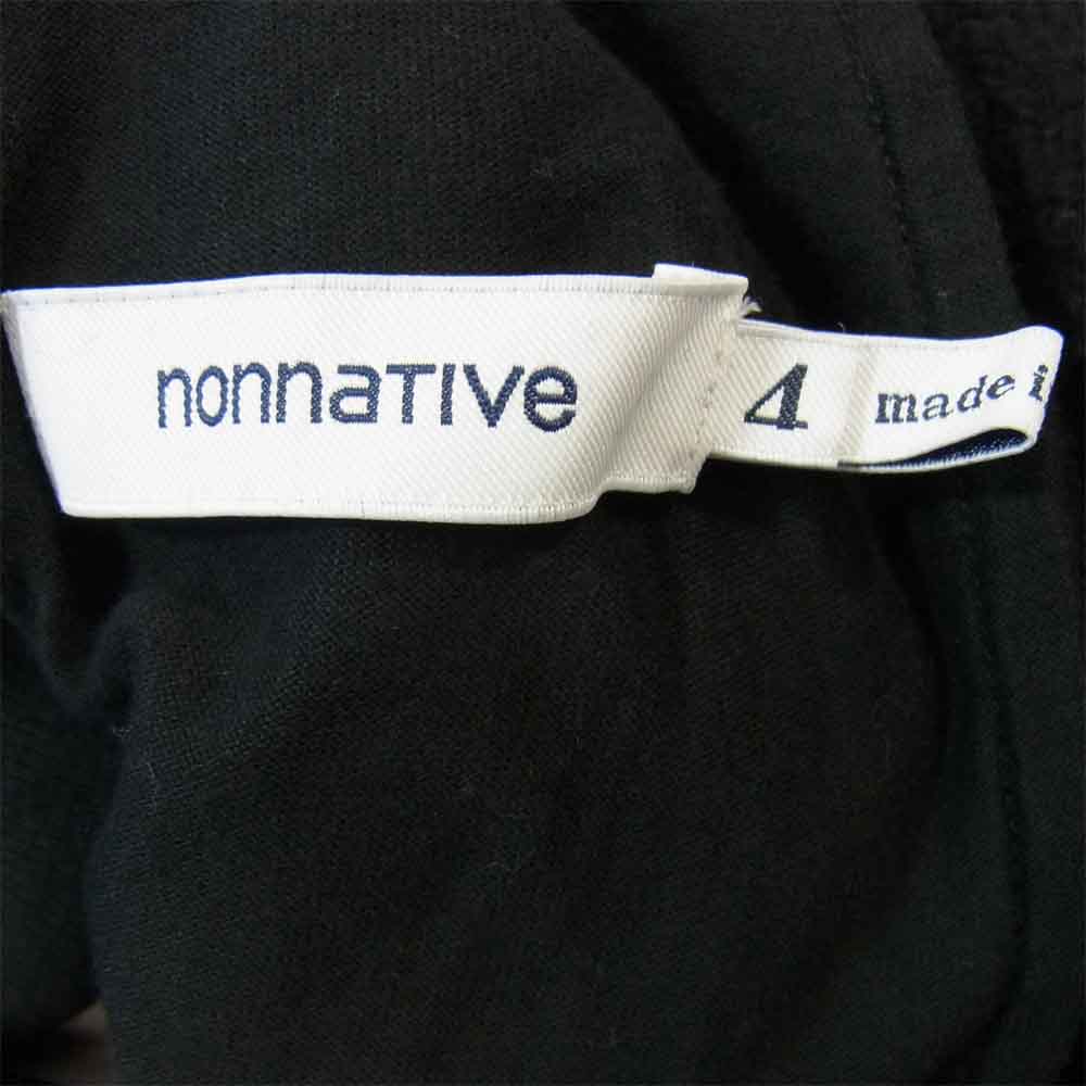 nonnative ノンネイティブ 20AW NN-P3815 DWELLER EASY RIB PANTS COTTON SWEAT ドウェラ イージー リブ パンツ ブラック系 4【美品】【中古】