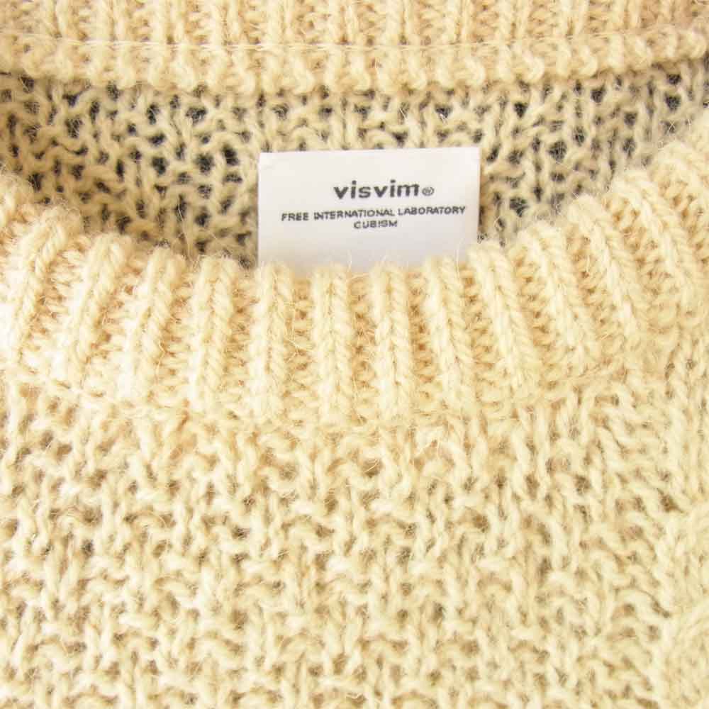 VISVIM ビズビム 0120205012005 BOLLARD CREW KNIT クルーネック ニット オフホワイト系 4【新古品】【未使用】【中古】