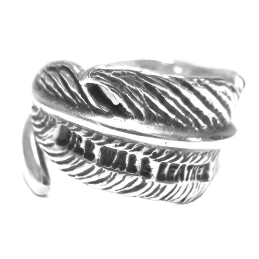 BILL WALL LEATHER ビルウォールレザー フェザー リング シルバー系【中古】