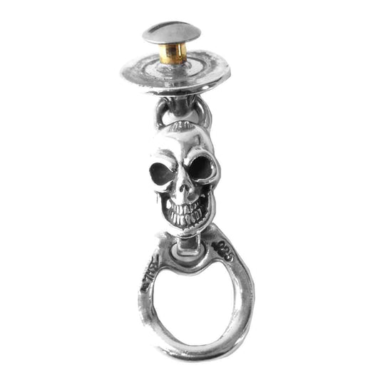 BILL WALL LEATHER ビルウォールレザー ヴィンテージスカル ウォレットリング シルバー系【中古】