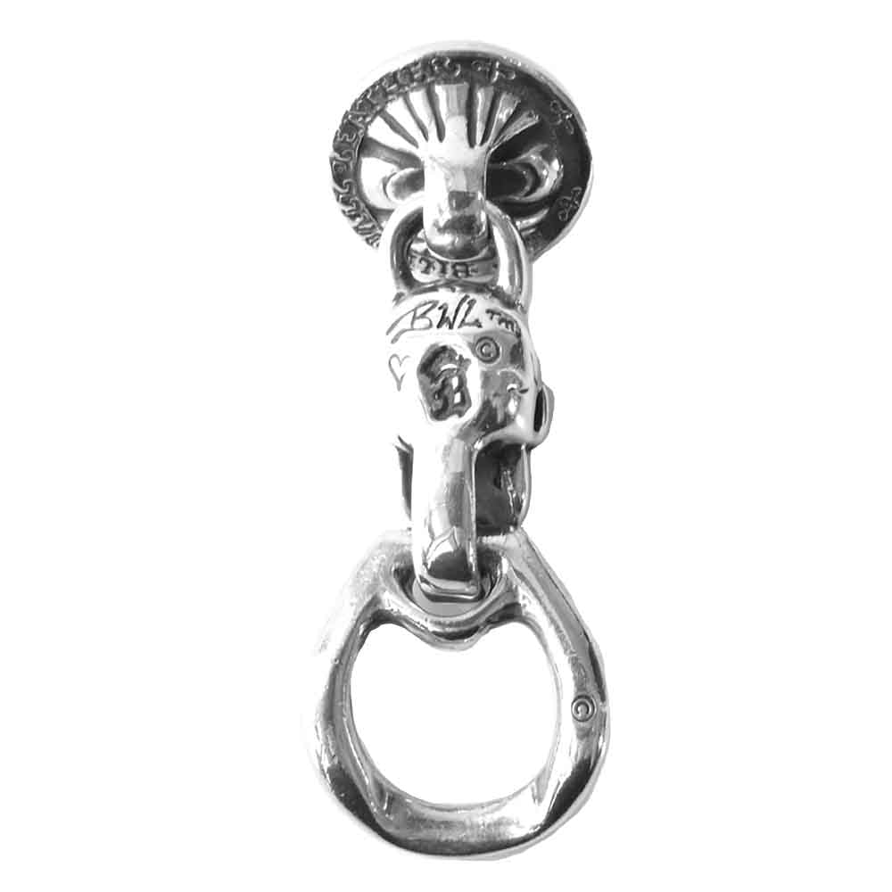 BILL WALL LEATHER ビルウォールレザー ヴィンテージスカル ウォレットリング シルバー系【中古】