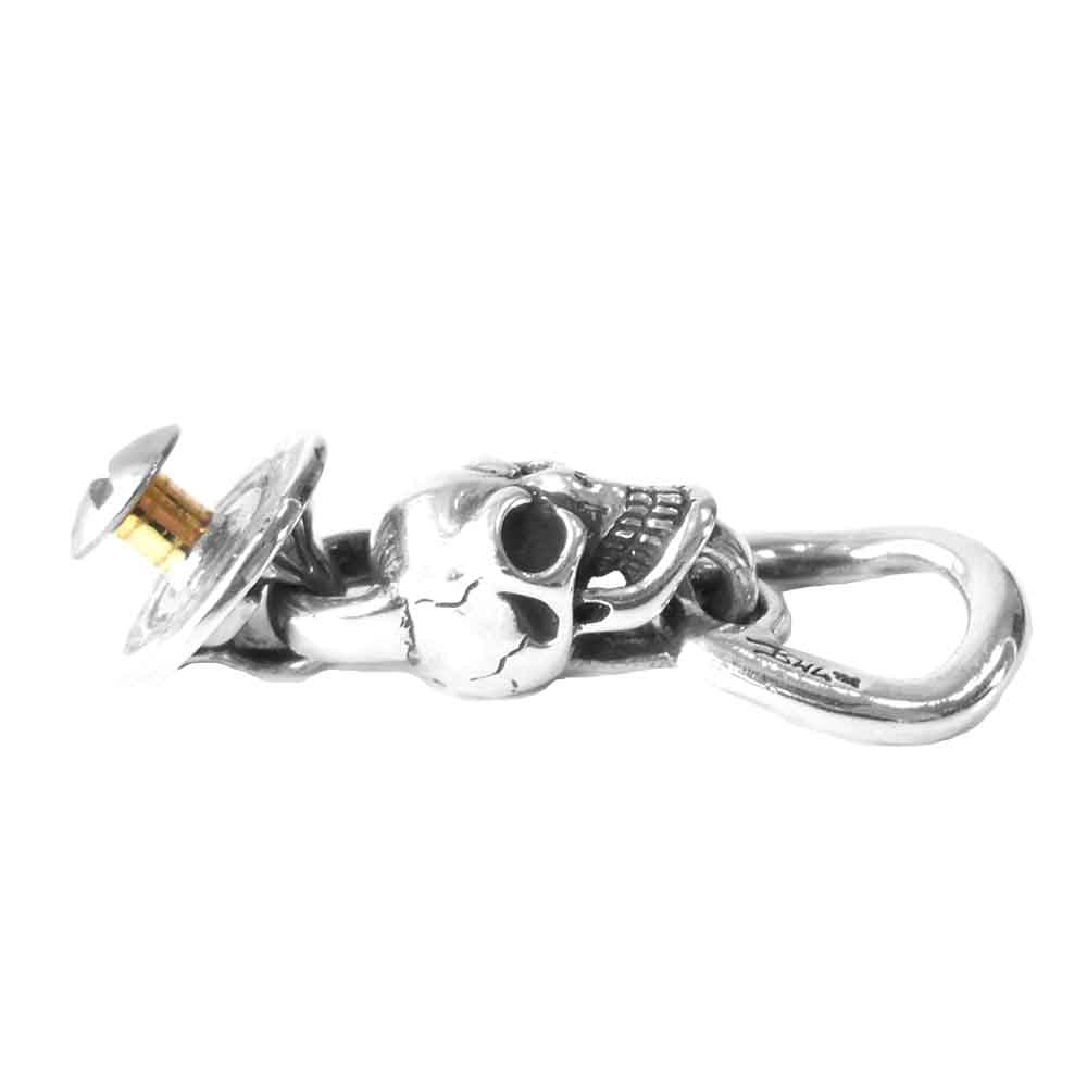 BILL WALL LEATHER ビルウォールレザー ヴィンテージスカル ウォレットリング シルバー系【中古】