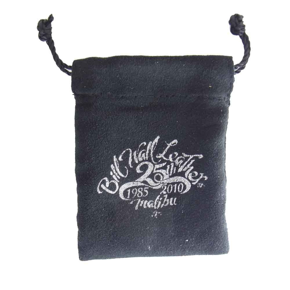 BILL WALL LEATHER ビルウォールレザー ギャラ付 ゴシッククロス ヴィンテージスカル リング ブルーストーン カスタム シルバー系【中古】
