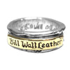 BILL WALL LEATHER ビルウォールレザー 18Kプレート付 GRAFFITI PASSION RING グラフィティ パッション リング シルバー系 ゴールド系 13号【中古】