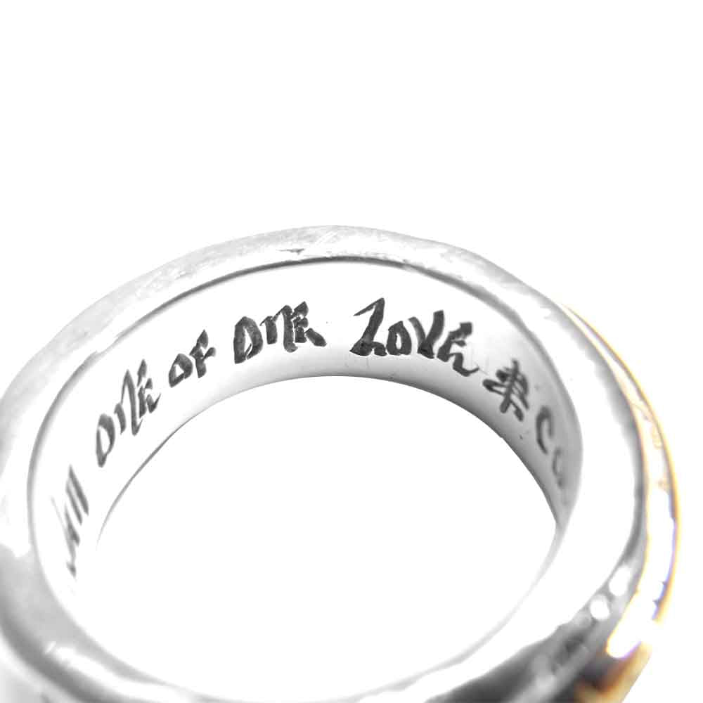 BILL WALL LEATHER ビルウォールレザー 18Kプレート付 GRAFFITI PASSION RING グラフィティ パッション リング シルバー系 ゴールド系 13号【中古】