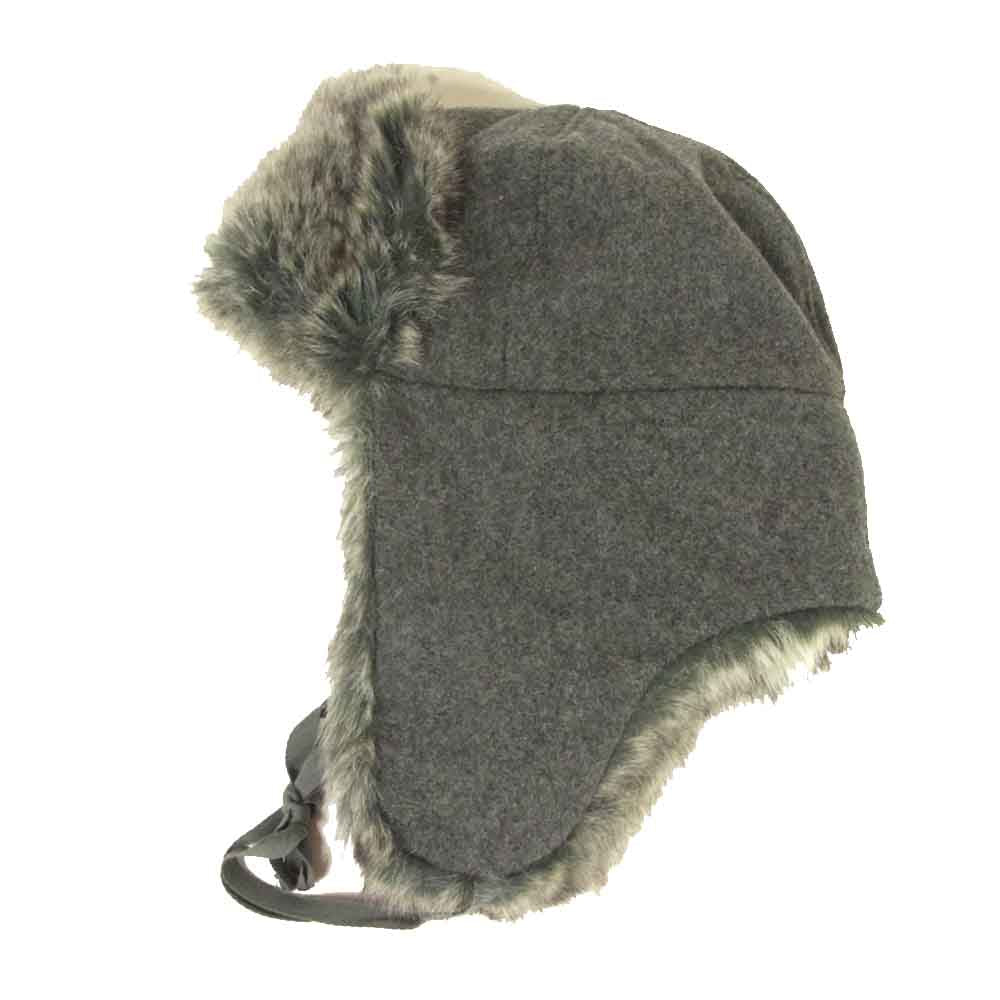 KANGOL カンゴール フライトキャップ 帽子 中国製 グレー系 L【中古】