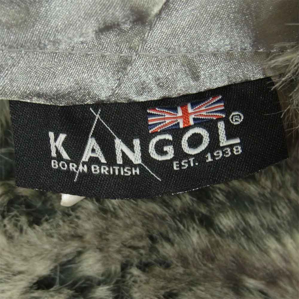 KANGOL カンゴール フライトキャップ 帽子 中国製 グレー系 L【中古】