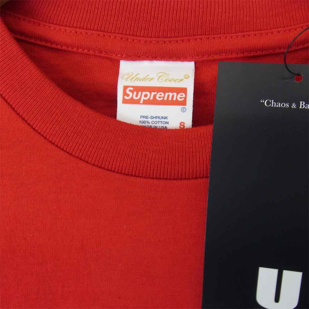 Supreme シュプリーム 18SS SPU3804 × アンダーカバー UNDERCOVER Public Enemy Counter Attack L/S パブリックエネミー カウンターアタック ロングスリーブ  レッド系 S【新古品】【未使用】【中古】