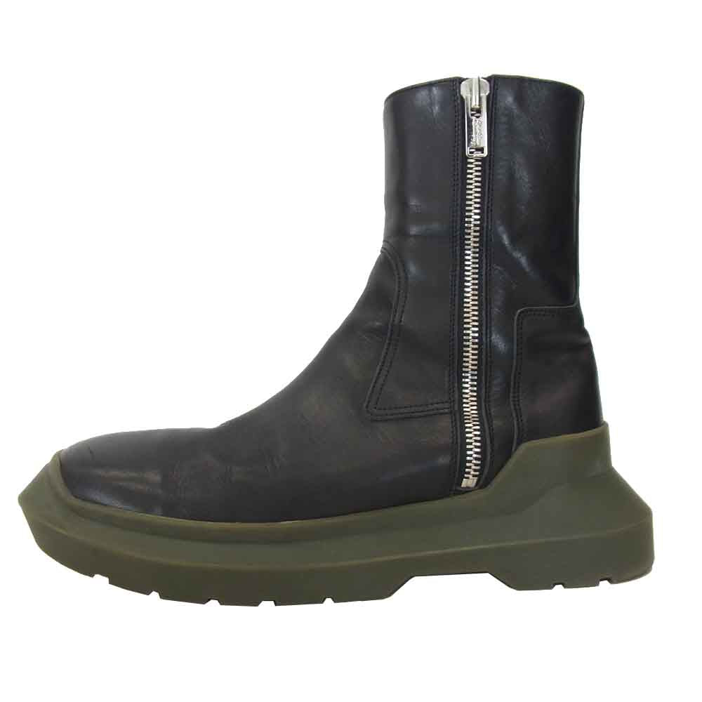 UNDERCOVER アンダーカバー 20AW UCZ4F03 Zip Up Leather Boots ジップアップ レザー ブーツ ブラック系 XL【美品】【中古】