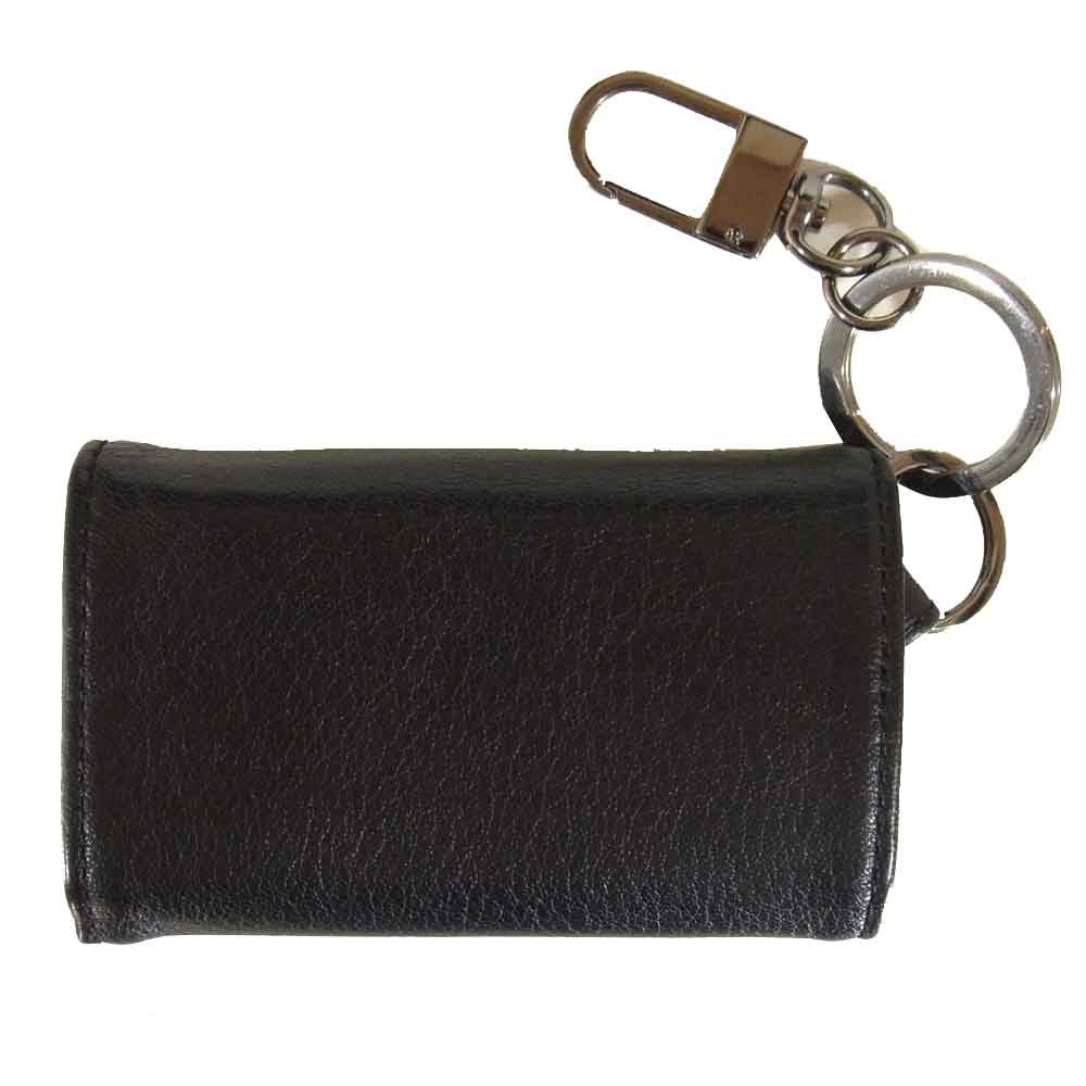 DIESEL ディーゼル X06629 KEYCASE II THEBEIS キーリング付 6連キーケース レザー ブラック系【中古】