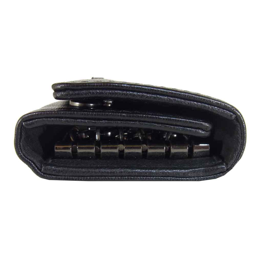 DIESEL ディーゼル X06629 KEYCASE II THEBEIS キーリング付 6連キーケース レザー ブラック系【中古】