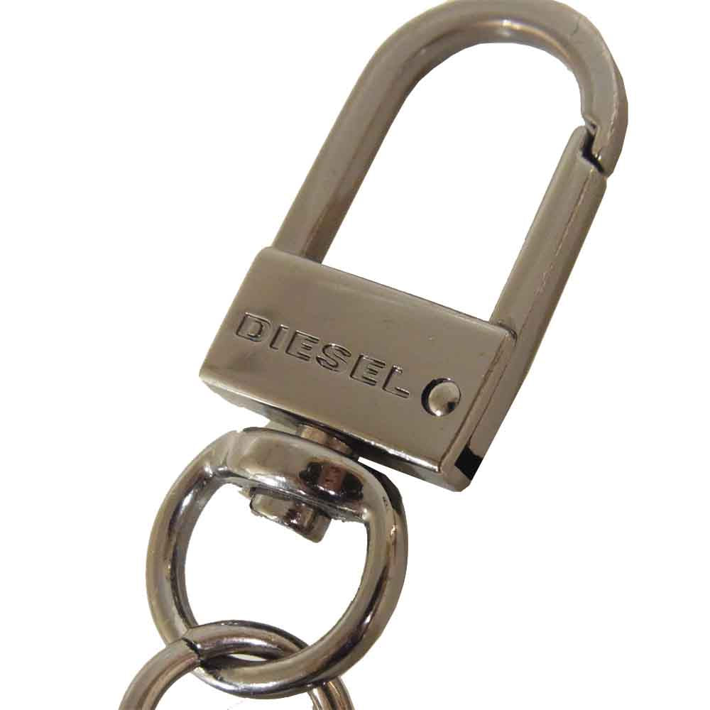 DIESEL ディーゼル X06629 KEYCASE II THEBEIS キーリング付 6連キーケース レザー ブラック系【中古】