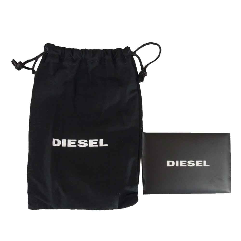 DIESEL ディーゼル X06629 KEYCASE II THEBEIS キーリング付 6連キーケース レザー ブラック系【中古】