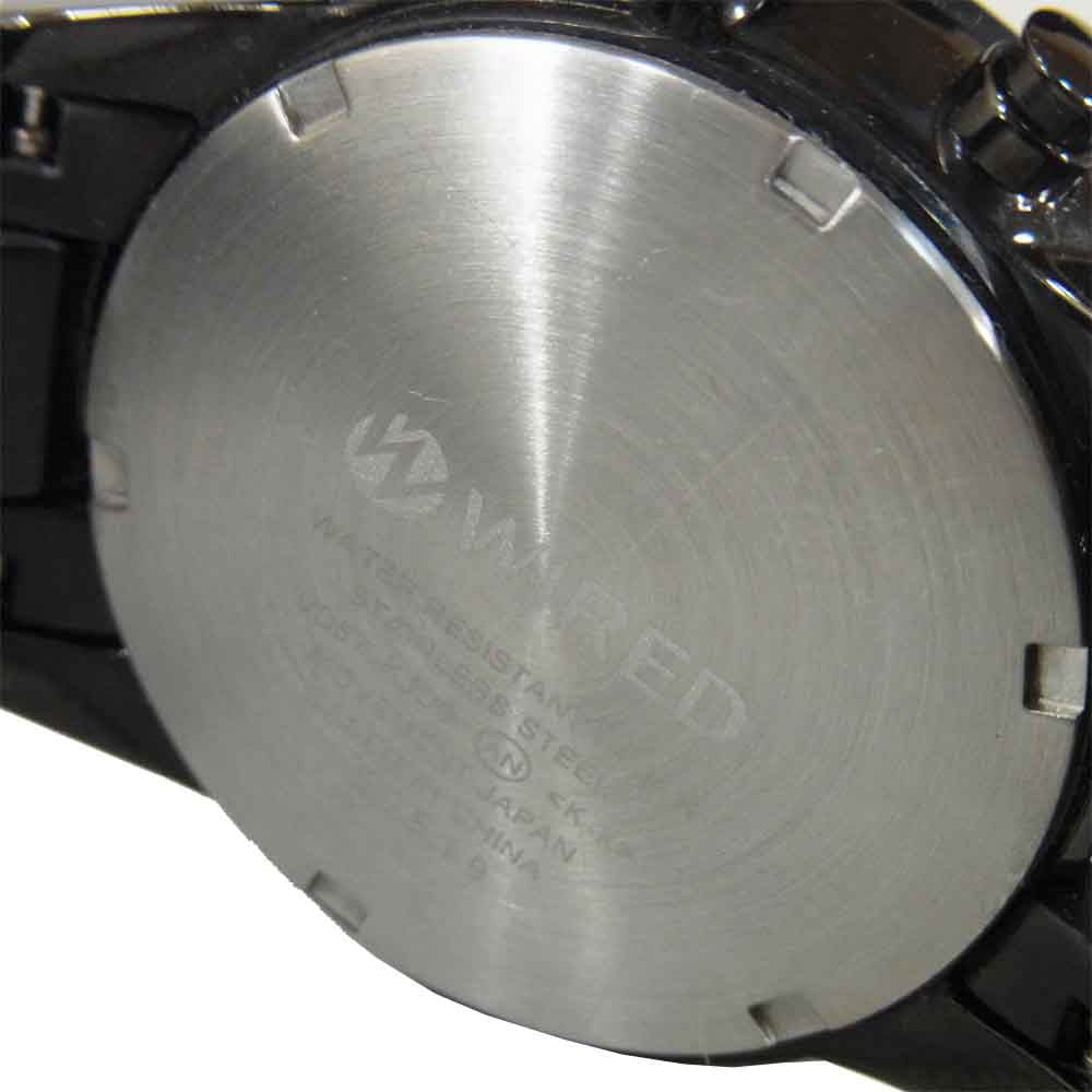 SEIKO セイコー JCC02-F36 WIRED WATCH ワイアード 腕時計 ウォッチ CHRONOGRAPH ブラック系【中古】