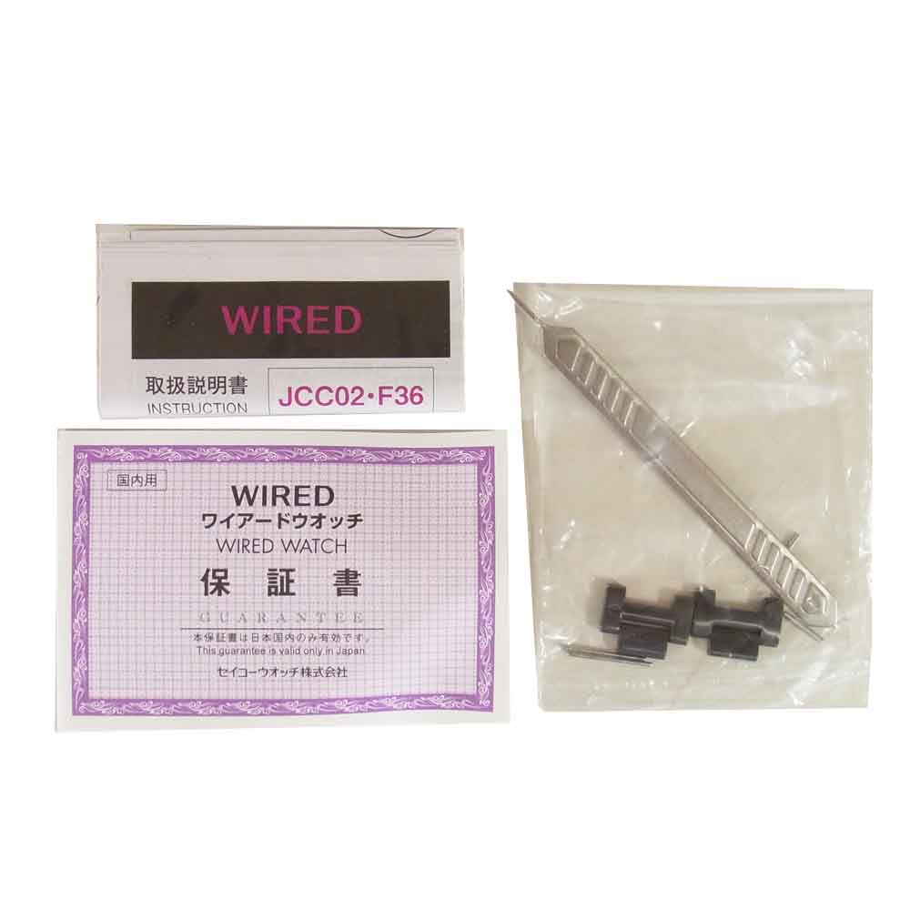 SEIKO セイコー JCC02-F36 WIRED WATCH ワイアード 腕時計 ウォッチ CHRONOGRAPH ブラック系【中古】