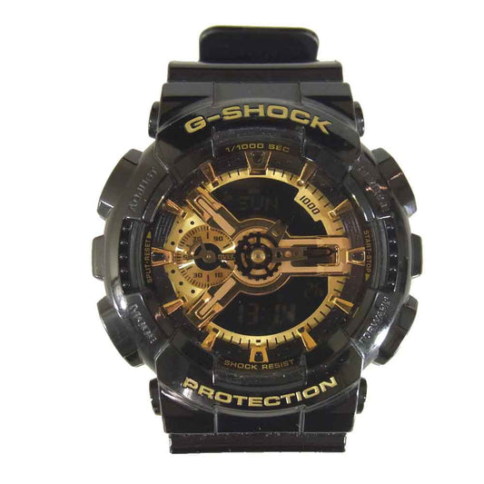 G-SHOCK ジーショック GA-110-1A CASIO ウォッチ 腕時計 PROTECTION 5146 ブラック系【中古】