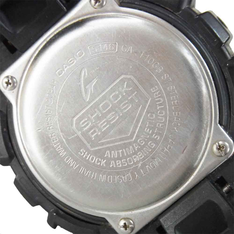 G-SHOCK ジーショック GA-110-1A CASIO ウォッチ 腕時計 PROTECTION 5146 ブラック系【中古】