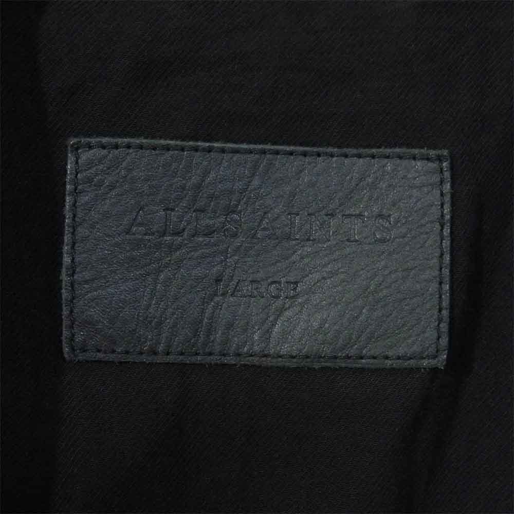 オールセインツ スエードライダースジャケット グレーブラウン系 L【中古】