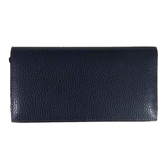 COCOMEISTER ココマイスター Losso Pietra ロッソピエトラ 薄型 長財布 ダークネイビー系【美品】【中古】