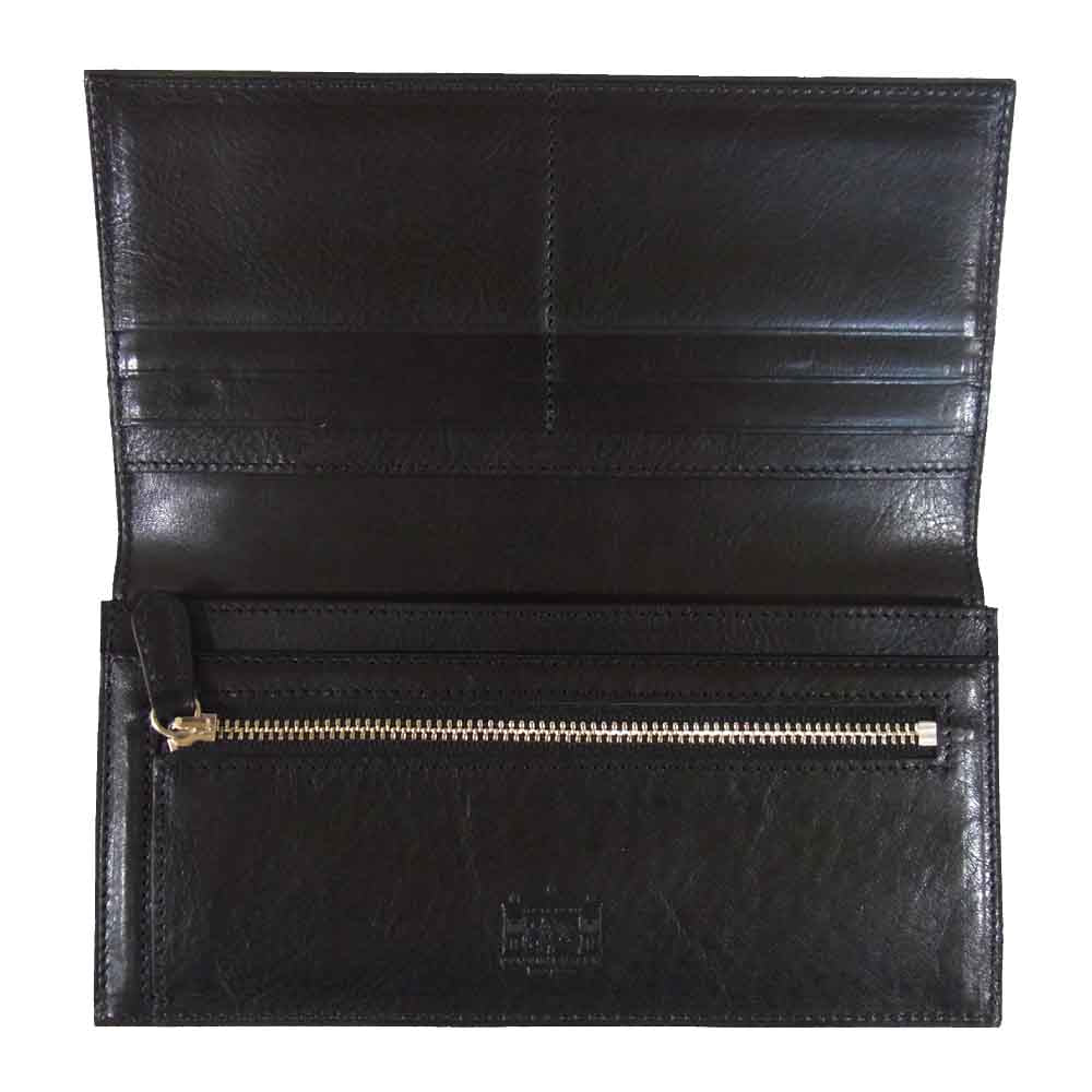 COCOMEISTER ココマイスター Losso Pietra ロッソピエトラ 薄型 長財布 ダークネイビー系【美品】【中古】