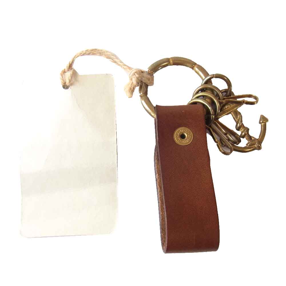 ヴァスコ VS-677 LEATHER MARINE KEY HOLDER レザー キーホルダー ブラウン系【新古品】【未使用】【中古】